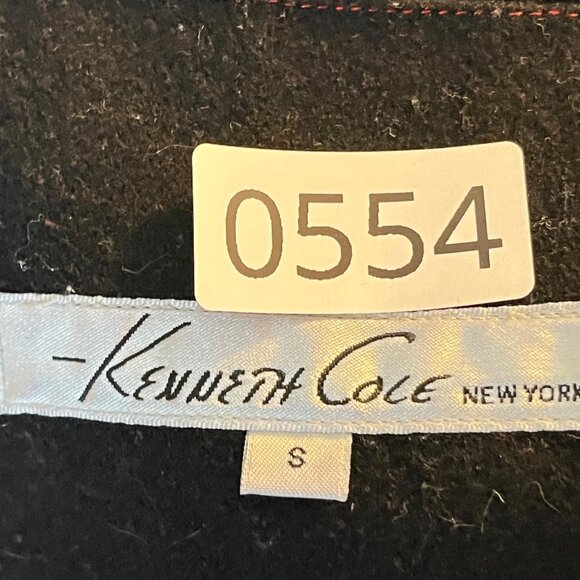 Kenneth Cole Mens Wool Blend Jacket Coat Black Size S - Picture 15 of 15